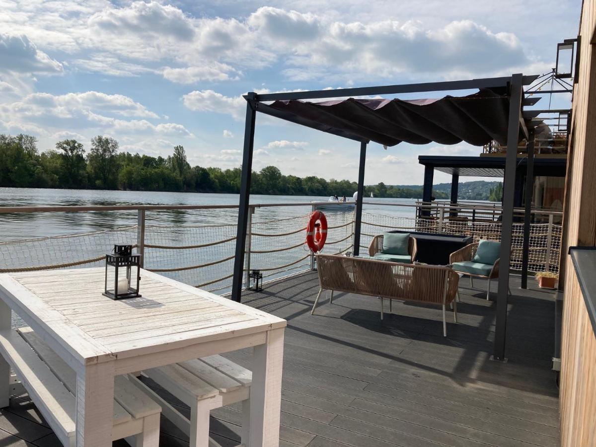 Seinehouse - Maison Flottante Vaux-Sur-Seine Exterior foto